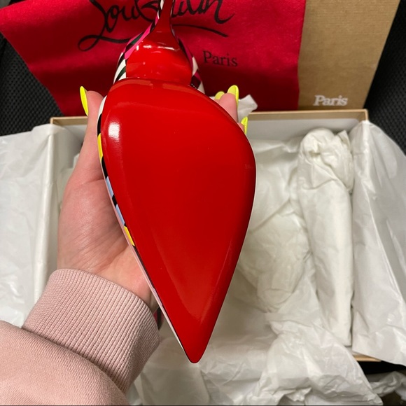 NWT❤️Christian Louboutin❤️So Kate 120 Cinestripes Patent - Picture 4 of 5